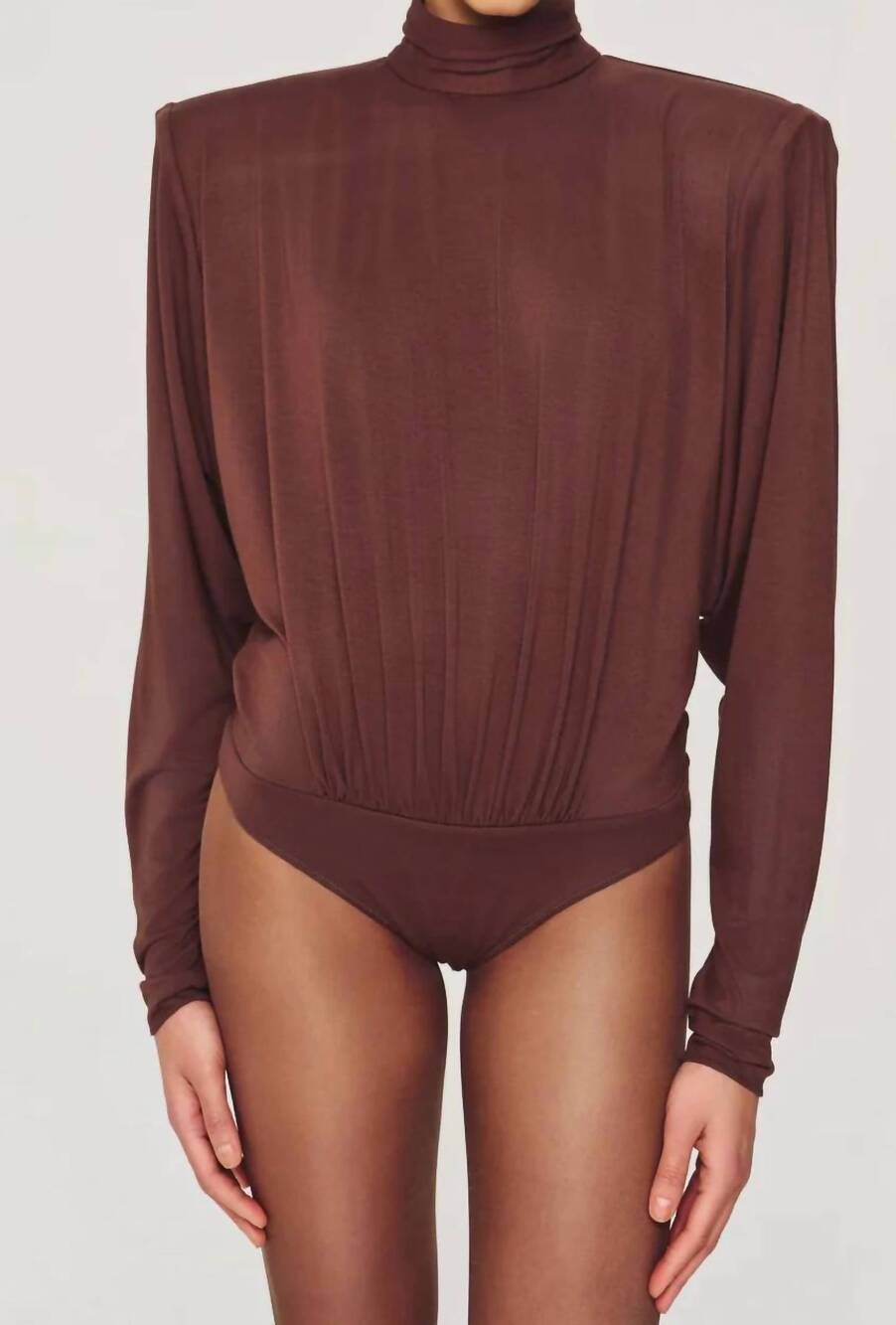 NEW RONNY KOBO bri bodysuit in brown